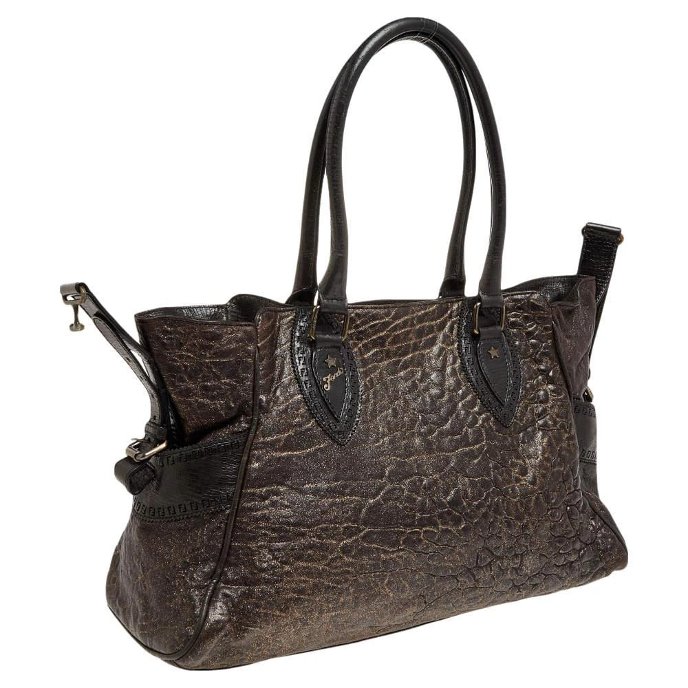 商品[二手商品] Fendi|Fendi Dark Brown Leather De Jour Media Crisp Satchel,价格¥1298,第3张图片详细描述