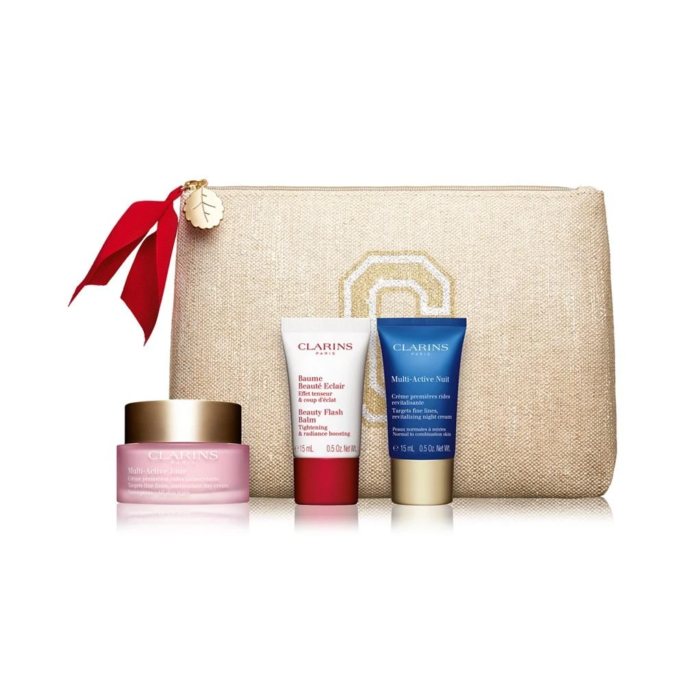 商品Clarins|4-Pc. Multi-Active Skincare Starter Set for Glowing Skin,价格¥472,第1张图片