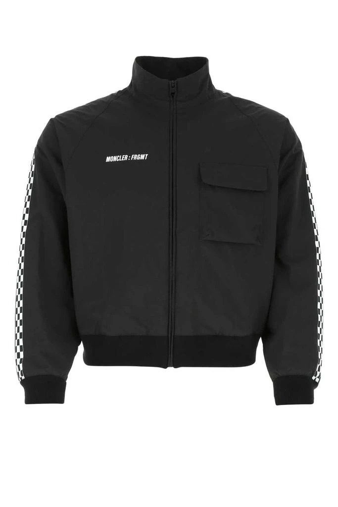 商品Moncler|Moncler X Fragment Hiroshi Fujiwara Logo Printed Bomber Jacket,价格¥4238,第1张图片