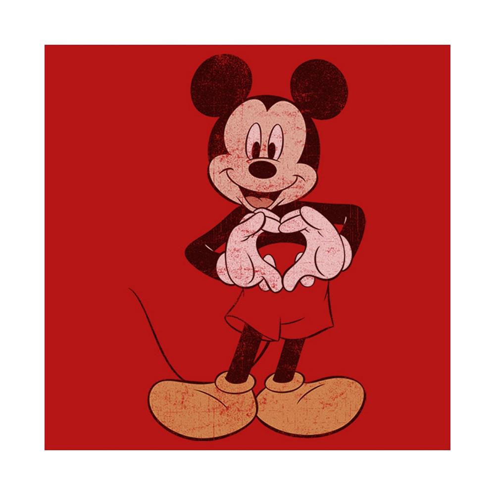 Girl's Mickey & Friends Mickey Mouse Heart Distressed  Child T-Shirt商品第3张图片规格展示