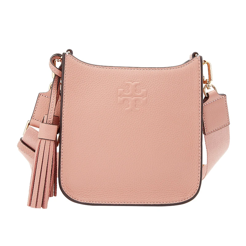 商品[国内直发] Tory Burch|【清仓价】托里·伯奇TB女士THEA米色皮质时尚流苏单肩斜挎包 84774-122,价格¥893,第1张图片