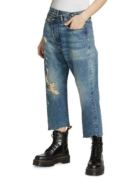 商品R13|Crossover Distressed Jeans,价格¥1786,第4张图片详细描述