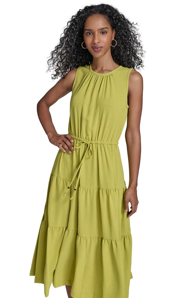 Sleeveless Tiered A-Line Midi Dress 商品