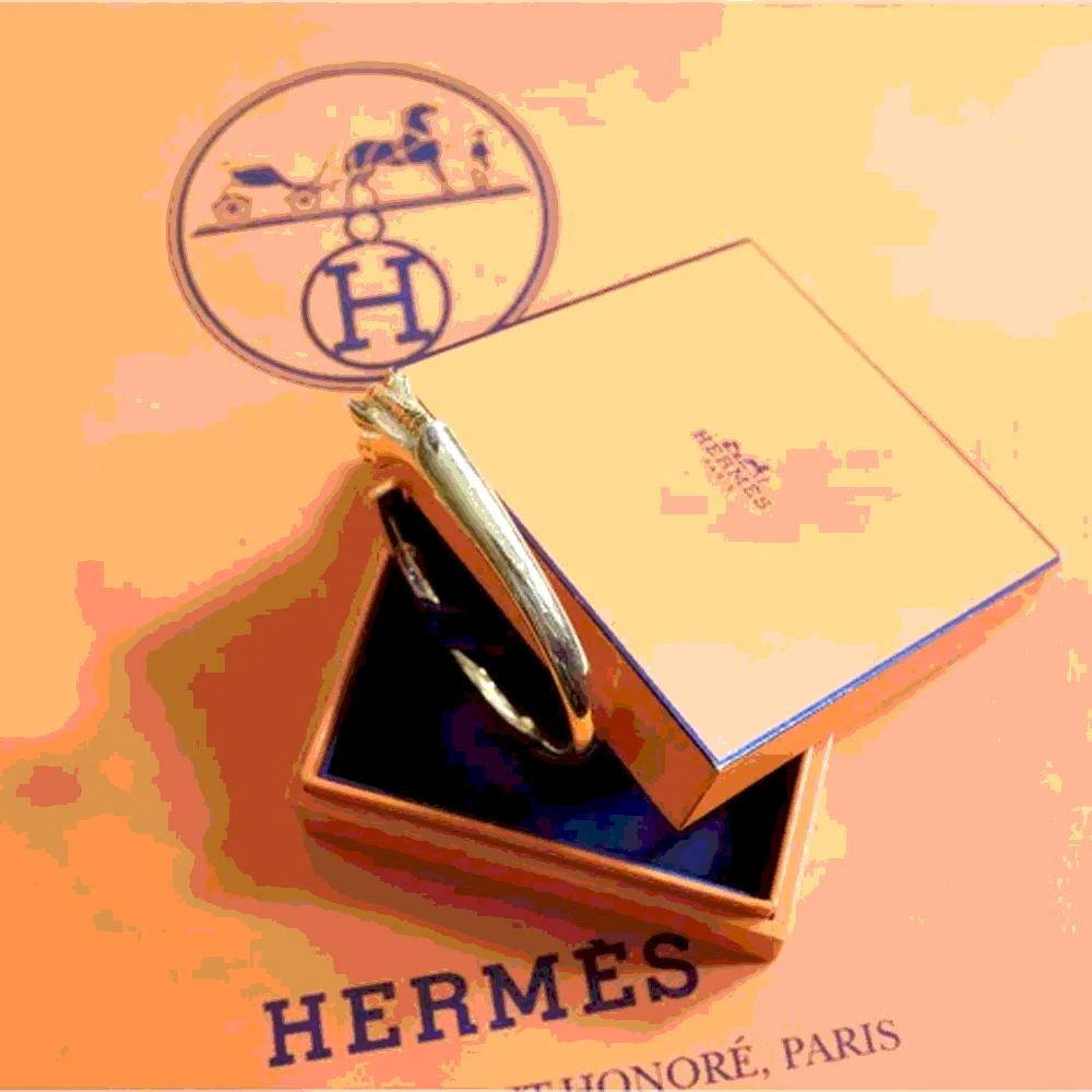 商品[二手商品] Hermes|Hermes Gold Plated Vintage Bracelet,价格¥9640,第5张图片详细描述