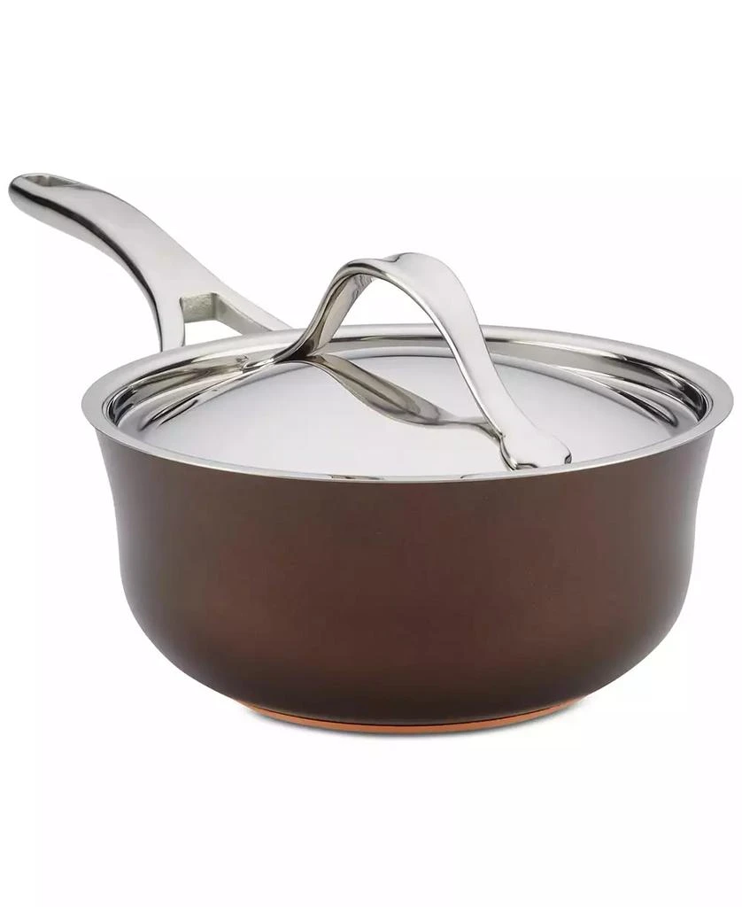 商品Anolon|Nouvelle Copper Luxe Hard-Anodized Non-Stick 2.5-Qt. Saucier,价格¥992,第1张图片