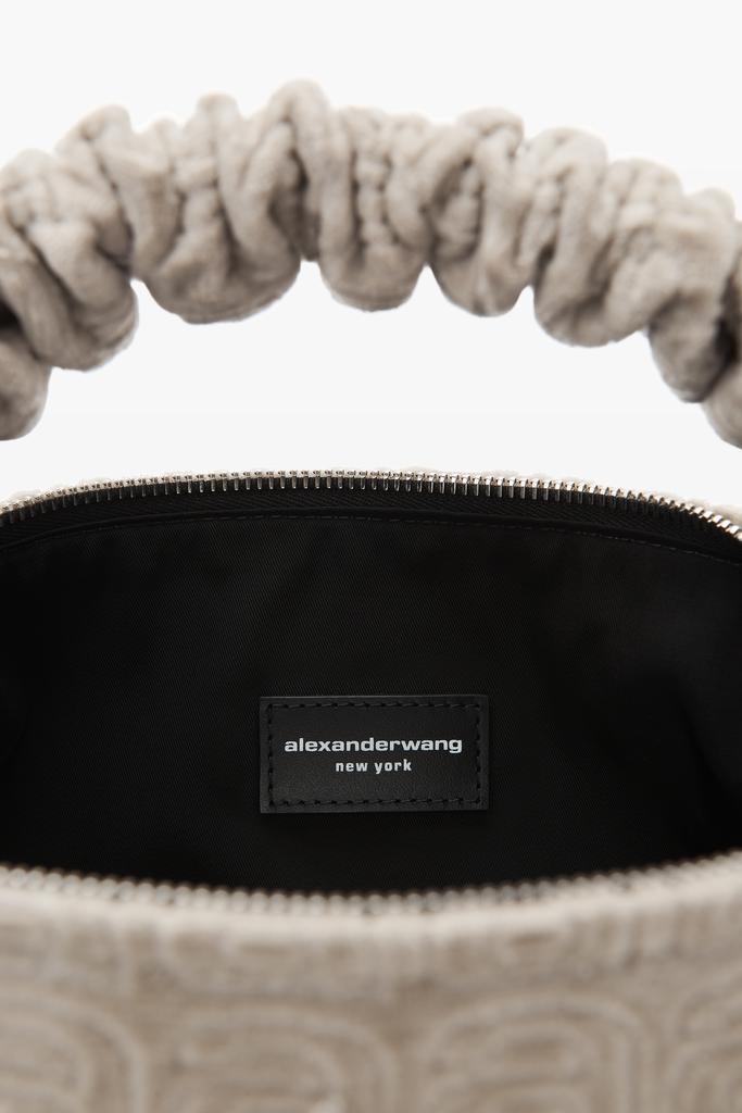 商品Alexander Wang|SCRUNCHIE SMALL BAG IN JACQUARD VELOUR,价格¥2445,第5张图片详细描述