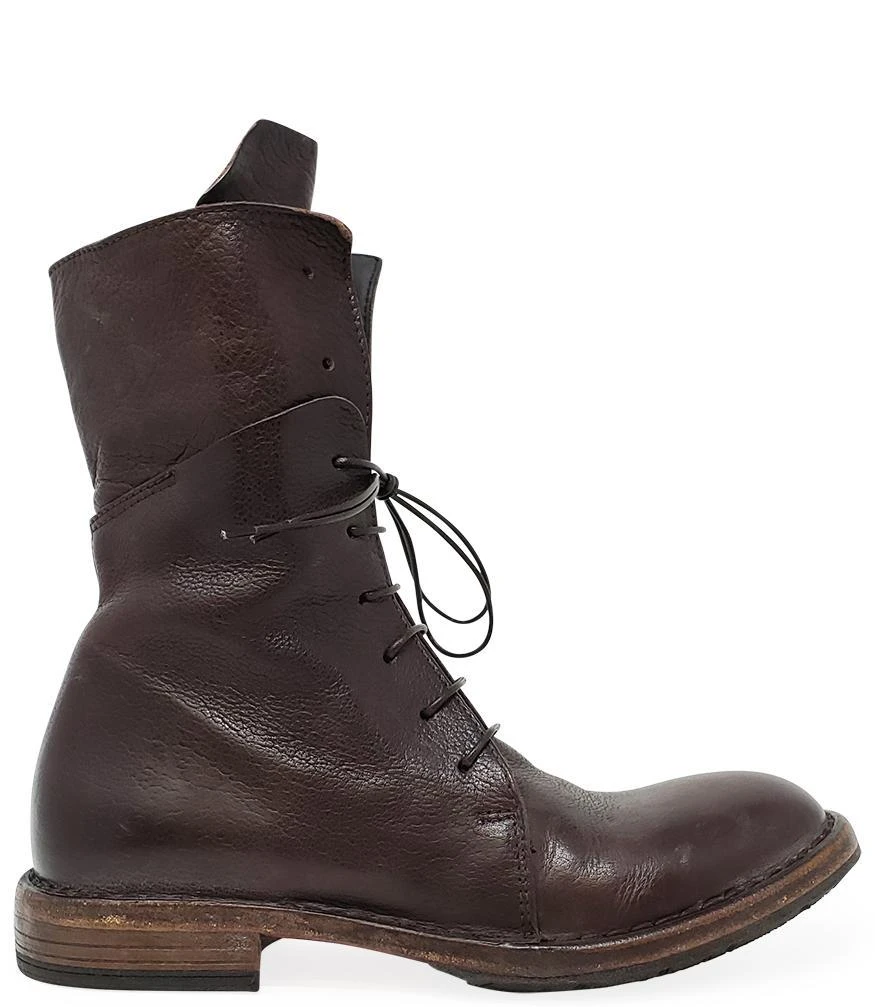 商品MOMA|Moma Brown Leather Mid Calf Boot,价格¥5706,第1张图片