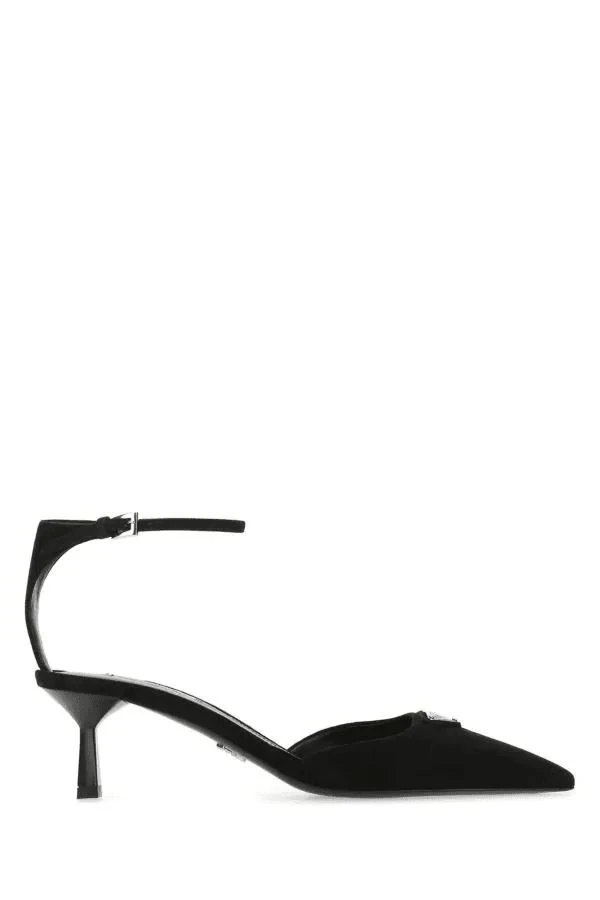 商品Prada|PRADA heeled shoes in black suede,价格¥6221,第1张图片