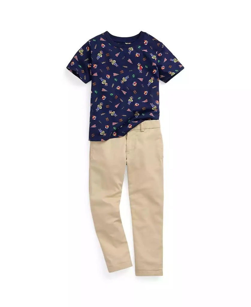 商品Ralph Lauren|Toddler and Little Boys Polo Bear Cotton Jersey Tee,价格¥219,第3张图片详细描述