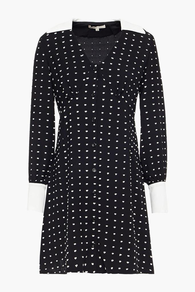 商品Maje|Randi polka-dot fil coupé crepe mini dress,价格¥949,第1张图片
