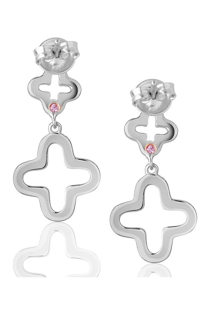 商品Suzy Levian|Cubic Zirconia Clover Drop Earrings,价格¥1005,第2张图片详细描述