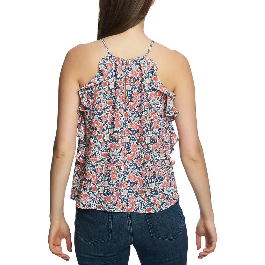商品1. State|1.State Womens High Neck Flounce Blouse,价格¥46,第2张图片详细描述