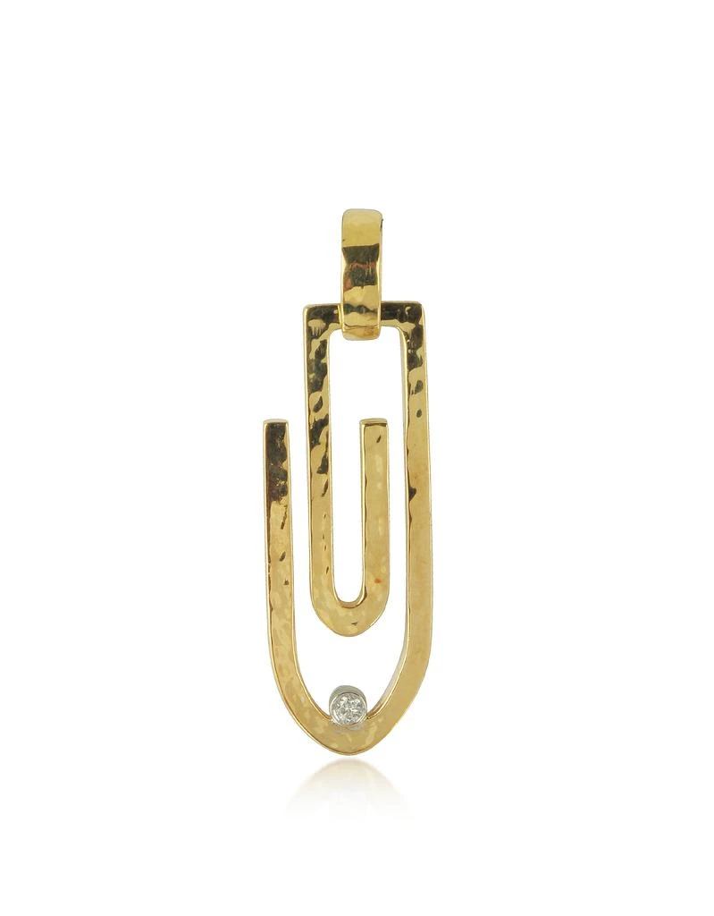商品Torrini|Clips - 18K黄金钻石吊坠,价格¥9090,第1张图片