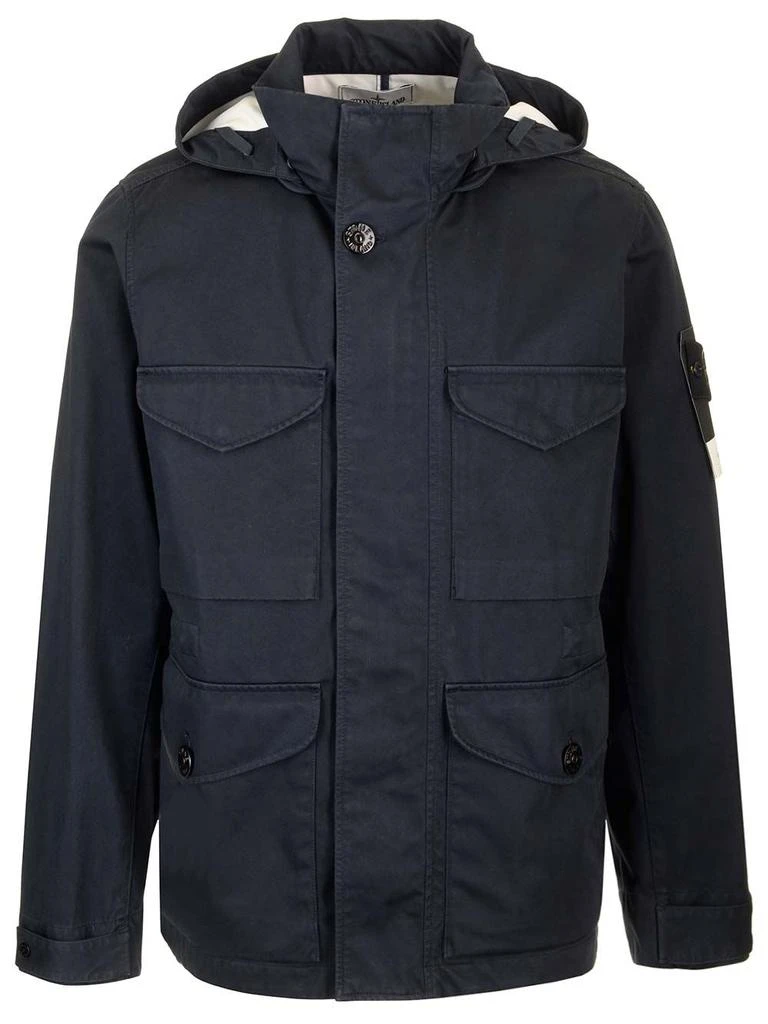 商品Stone Island|Field Jacket Jackets Blue,价格¥5333,第1张图片