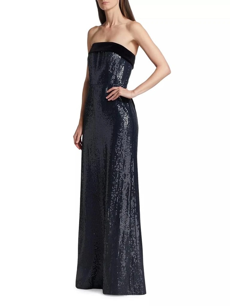 商品Monique Lhuillier|Reese Sequined Strapless Gown,价格¥1011,第4张图片详细描述