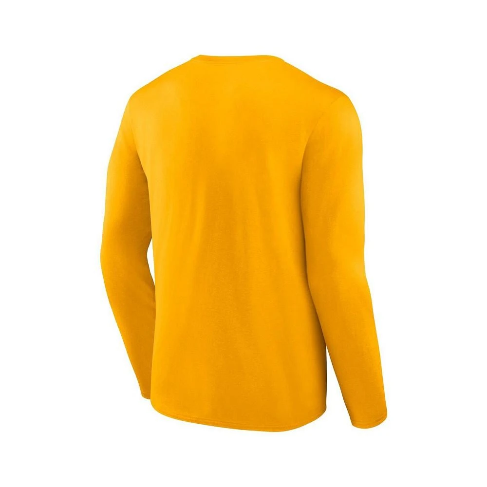 商品Fanatics|Men's Branded Gold Nashville Predators Authentic Pro Core Collection Secondary Long Sleeve T-shirt,价格¥262,第2张图片详细描述