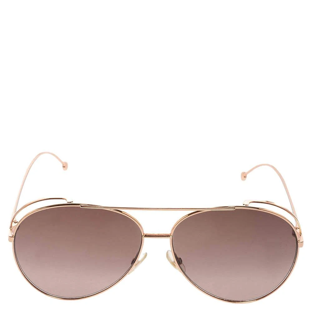 商品[二手商品] Fendi|Fendi Gold Tone/Copper Gradient FF0286/S Aviator Sunglasses,价格¥938,第2张图片详细描述