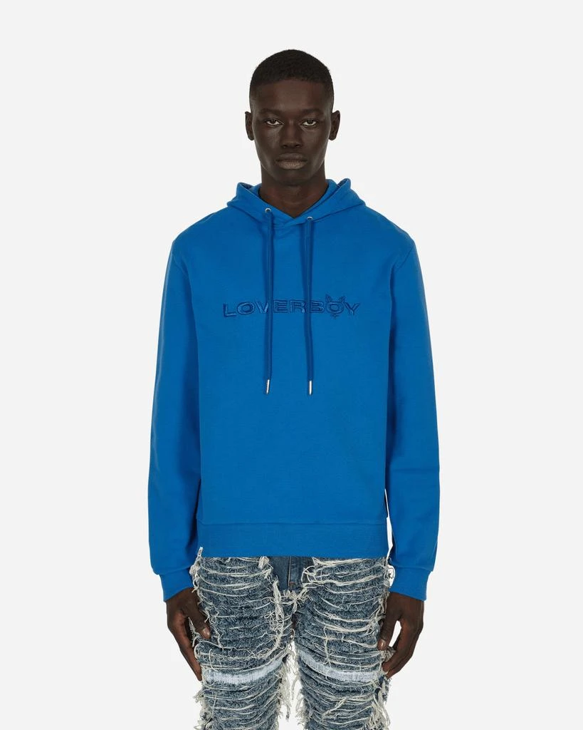 商品Charles Jeffrey Loverboy|Logo Hooded Sweatshirt Blue,价格¥541,第1张图片