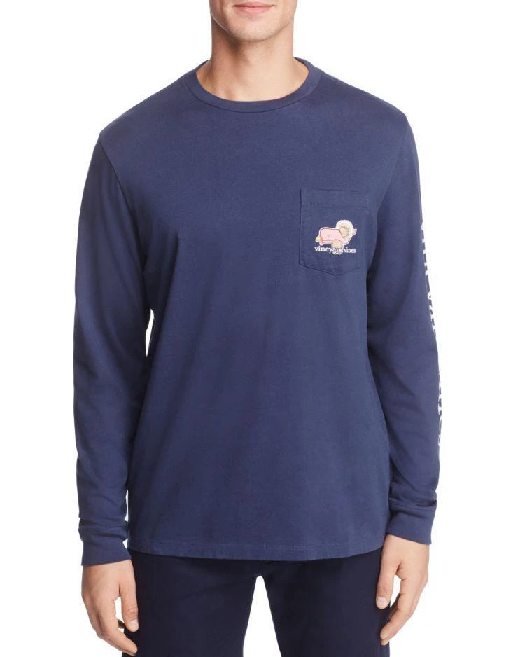 商品Vineyard Vines|Turkey Long Sleeve Pocket Tee,价格¥181,第2张图片详细描述