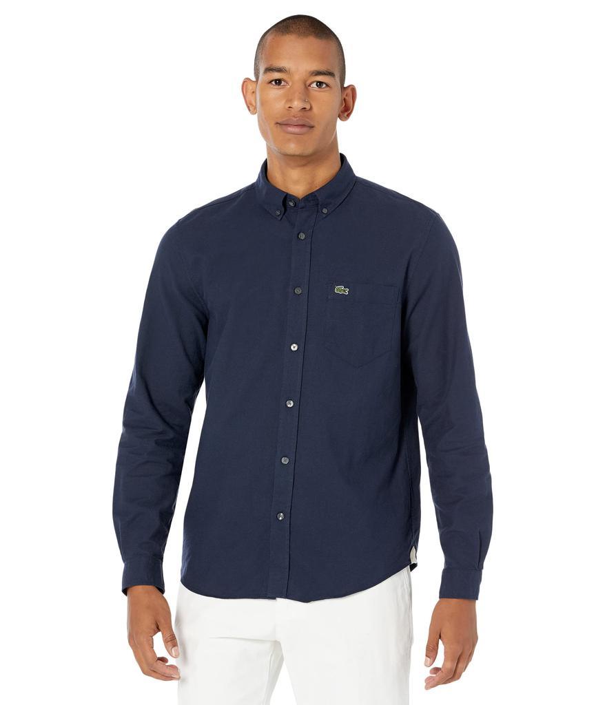 商品Lacoste|Casual Button-Up Oxford Shirt,价格¥628-¥714,第1张图片