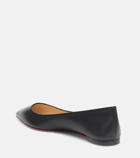 商品Christian Louboutin|Ballalla leather ballet flats,价格¥4635,第3张图片详细描述