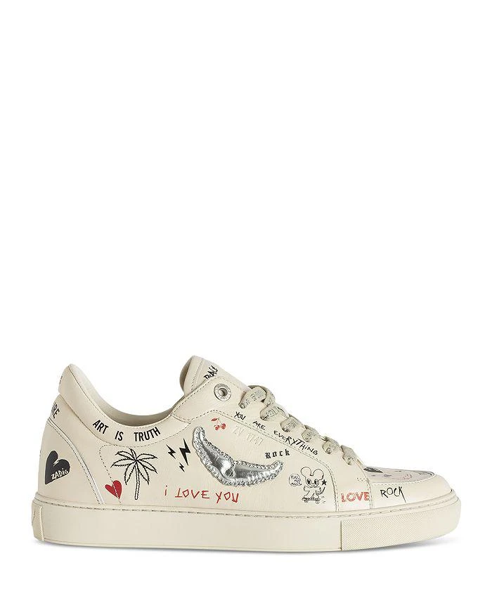 商品ZADIG & VOLTAIRE|Women's Fly On Love Tag Sneakers,价格¥2418,第1张图片详细描述