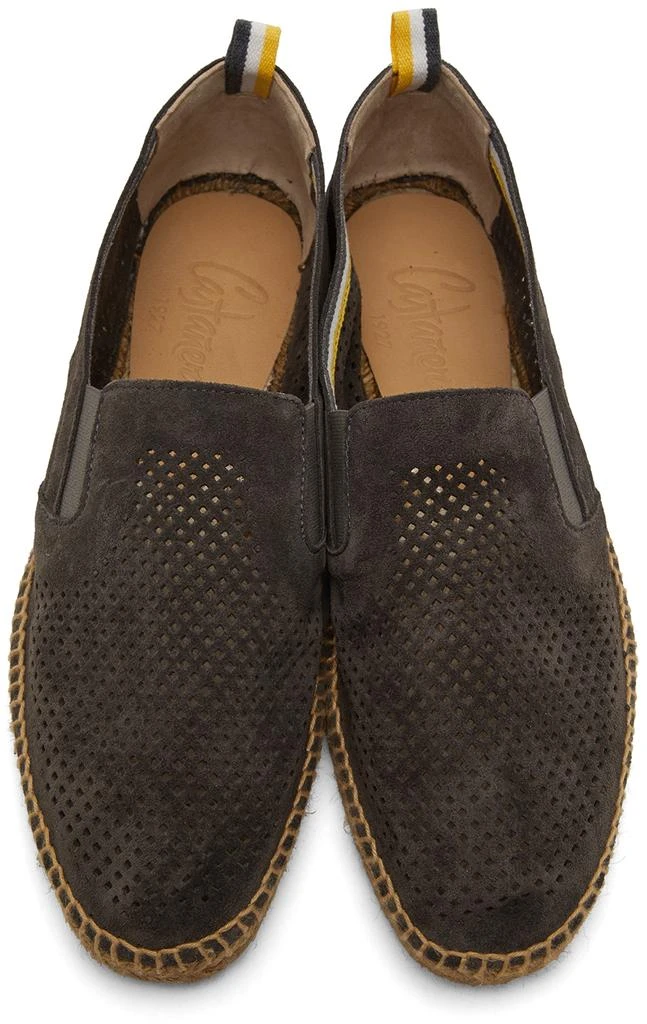 商品CASTAÑER|Grey Suede Pierced Joel T/005 Espadrilles,价格¥627,第5张图片详细描述