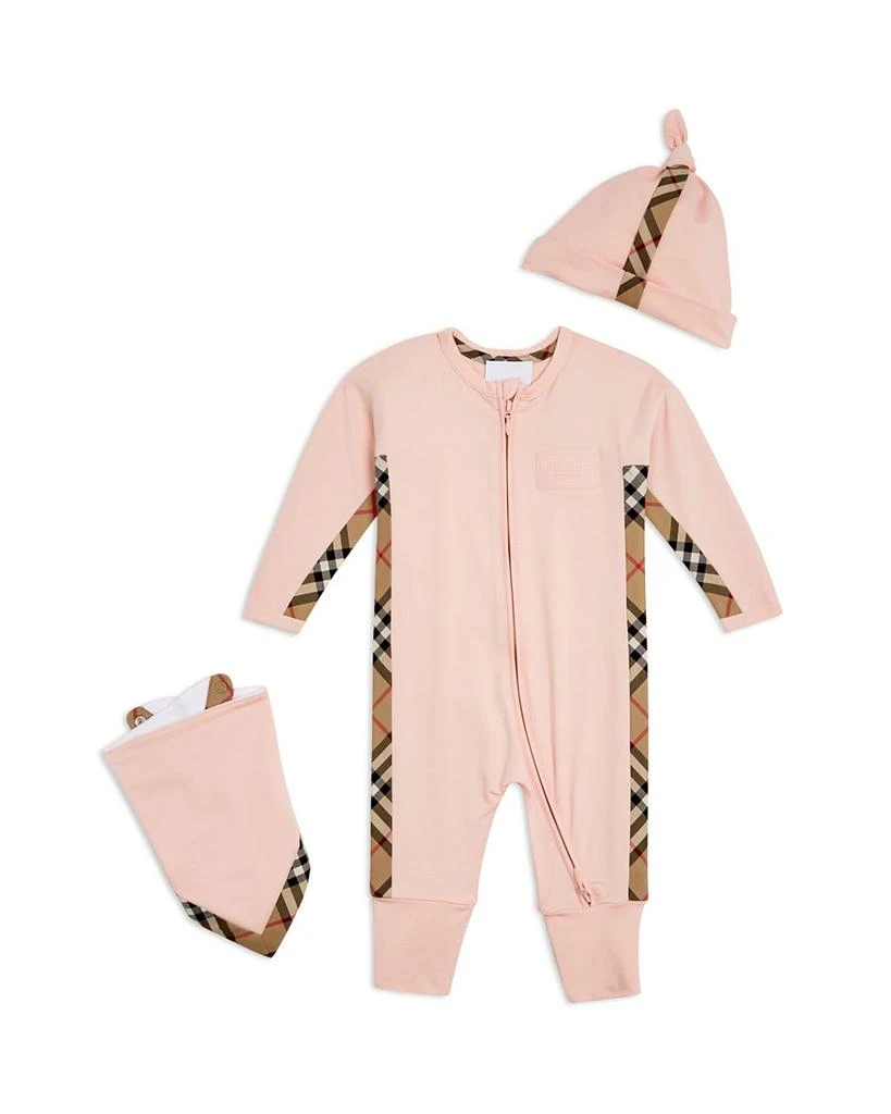 商品Burberry|Unisex Claude Mini Check Footie, Hat & Bib Gift Set - Baby  ,价格¥1373,第1张图片详细描述