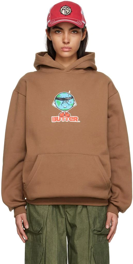 商品Butter Goods|Brown Blindfold Hoodie,价格¥455,第1张图片