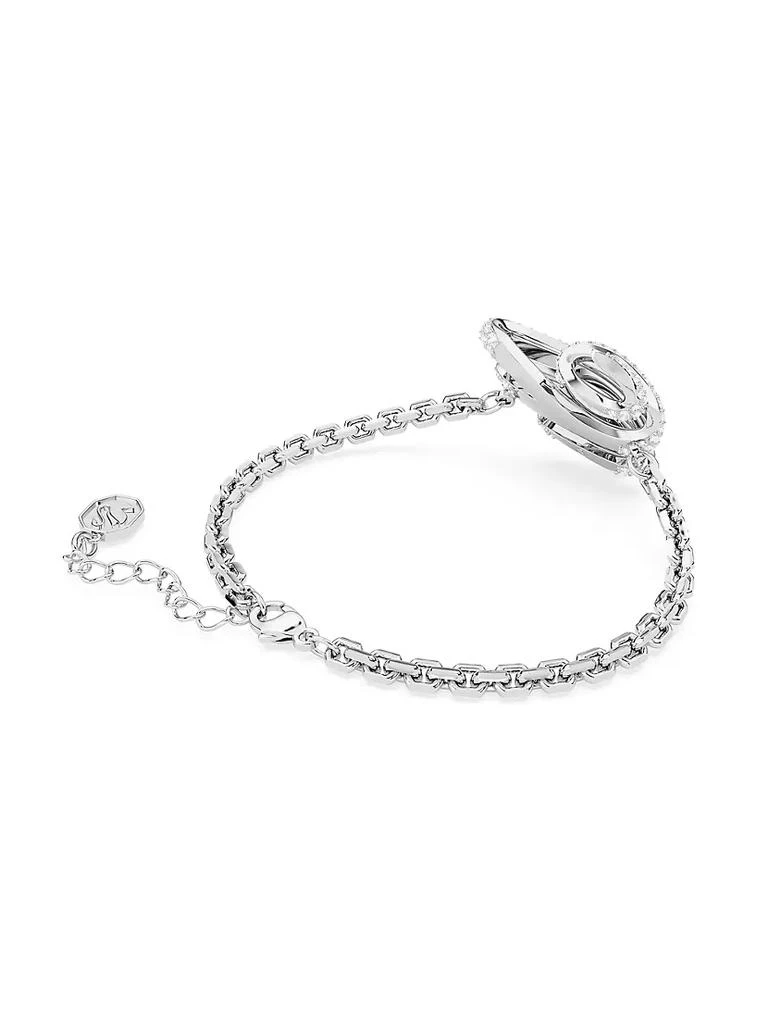 商品Swarovski|Volta Rhodium-Plated &amp; Cubic Zirconia Swirling Heart Bracelet,价格¥1463,第4张图片详细描述