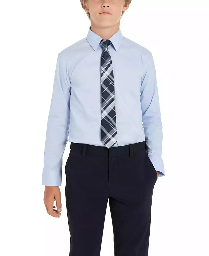 商品Kenneth Cole|Big Boys Solid Classic Shirt and Tie Set,价格¥169,第1张图片