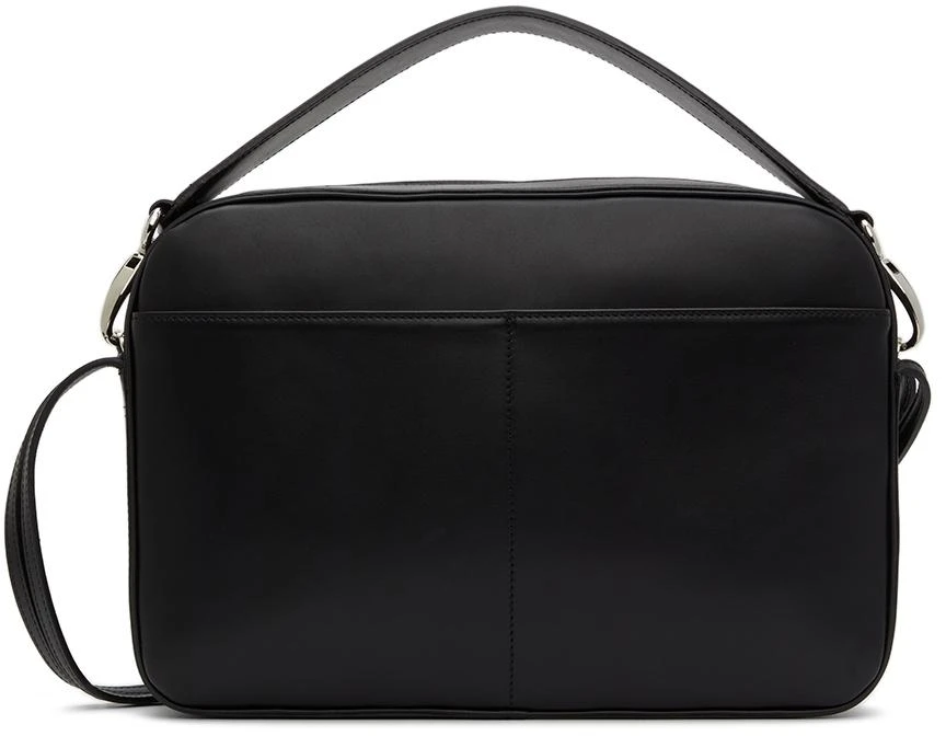 商品Commission|SSENSE Exclusive Black Leather Messenger Bag,价格¥3690,第1张图片