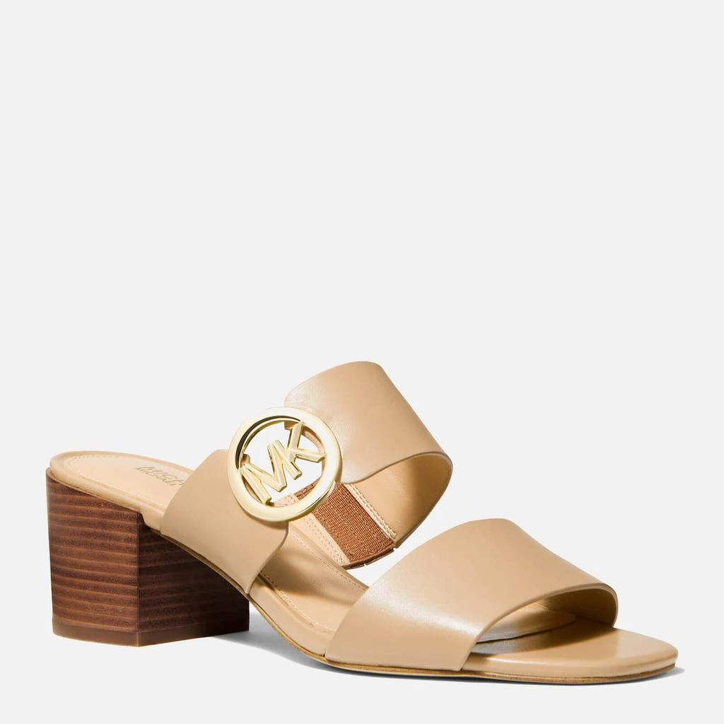 商品Michael Kors|MICHAEL MICHAEL KORS WOMEN'S SUMMER MID HEELED MULES - CAMEL,价格¥689,第2张图片详细描述