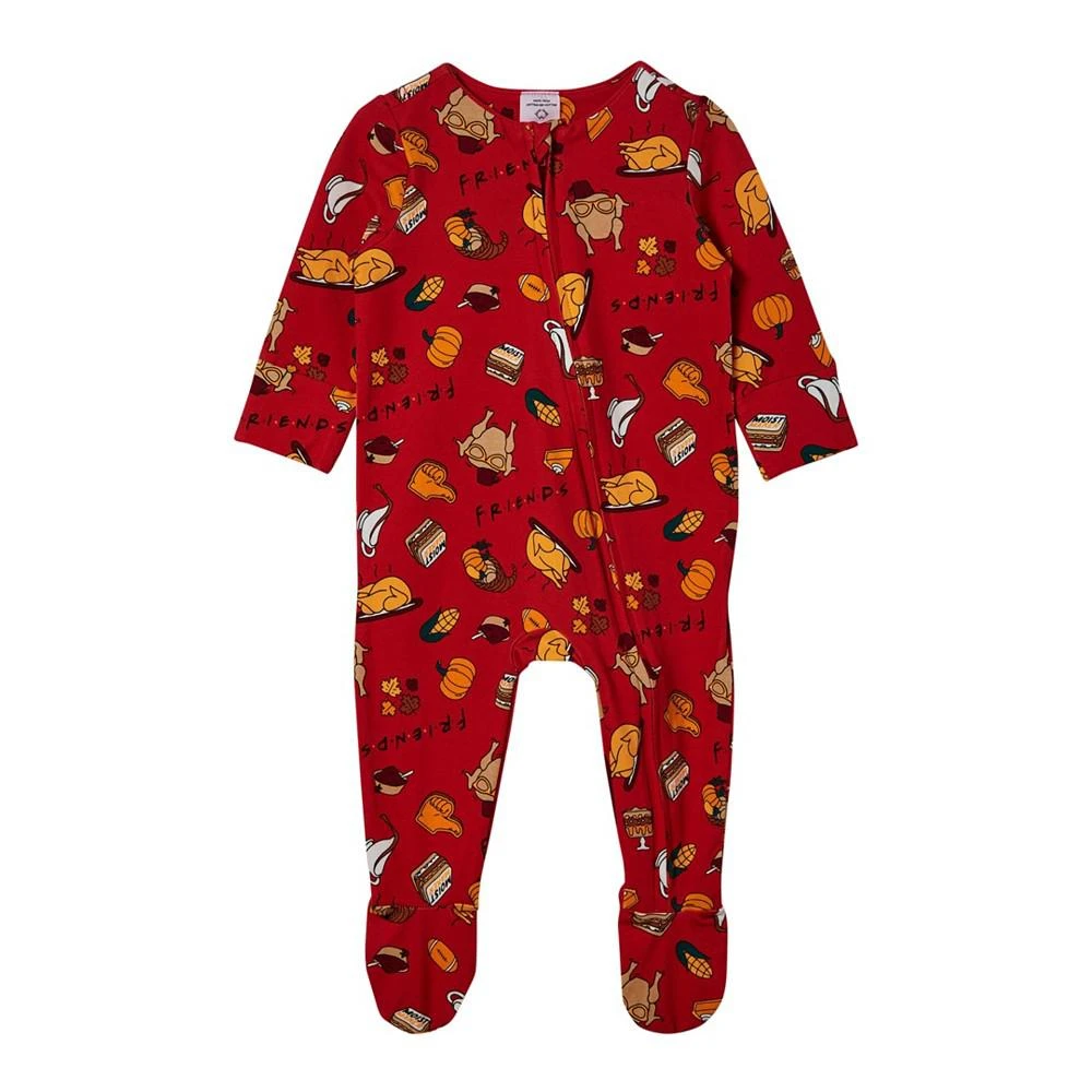 商品Cotton On|Baby Boys Friends Thanksgiving Long Sleeve Zip Coverall,价格¥202,第1张图片