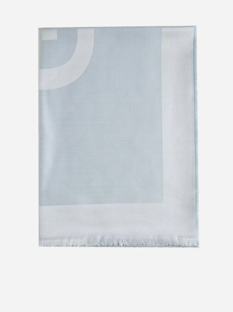 商品Givenchy|Logo silk and wool scarf,价格¥1719,第1张图片