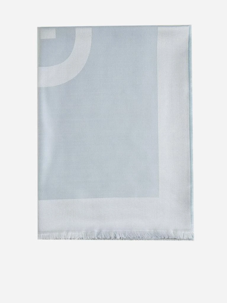 商品Givenchy|Logo silk and wool scarf,价格¥1448,第1张图片