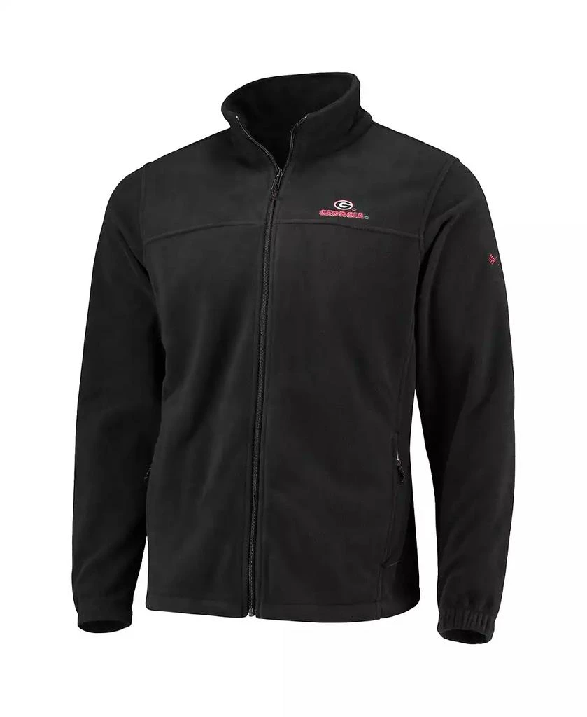 商品Columbia|Men's Black Georgia Bulldogs Flanker III Fleece Team Full-Zip Jacket,价格¥360,第2张图片详细描述