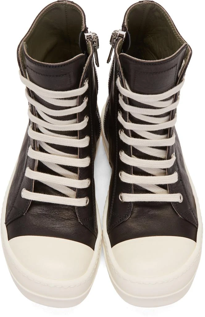 商品Rick Owens|Black & Off-White High-Top 运动鞋,价格¥5321,第5张图片详细描述