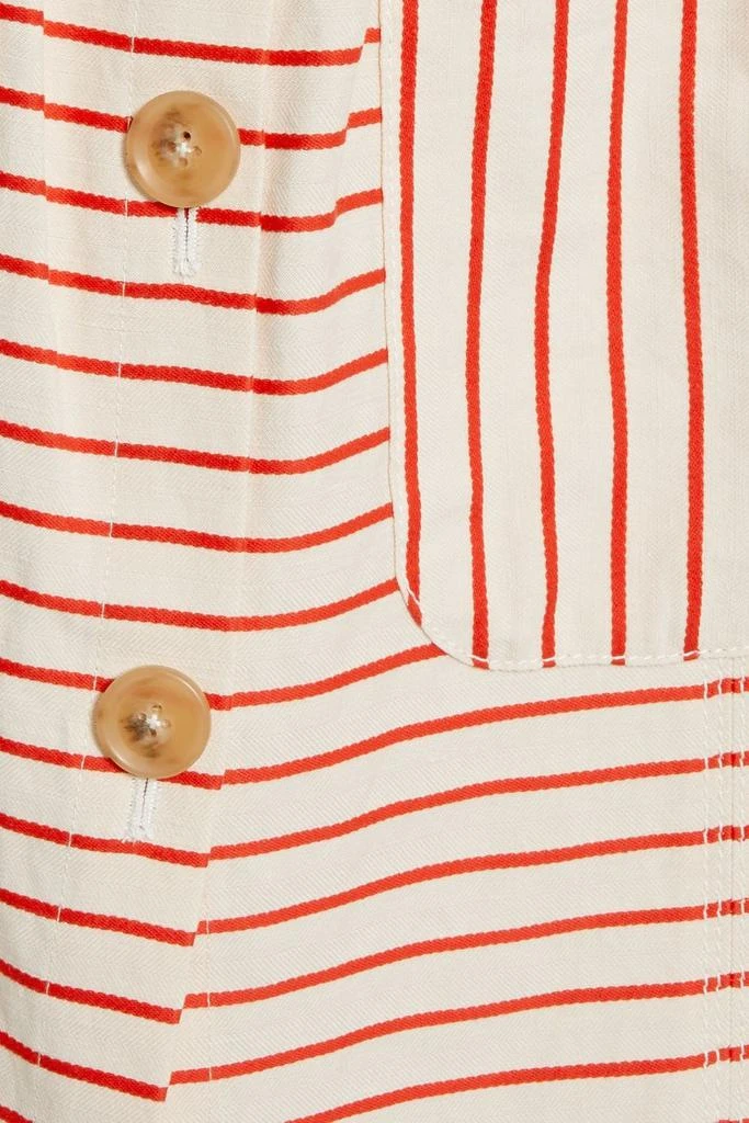 商品Rosie Assoulin|Striped linen and cotton-blend midi skirt,价格¥1336,第2张图片详细描述