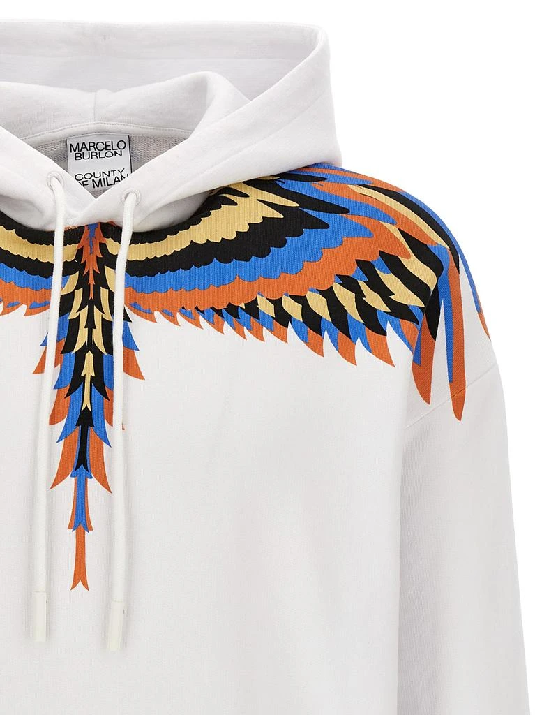 商品Marcelo Burlon|Optical Wings Sweatshirt White,价格¥2024,第3张图片详细描述