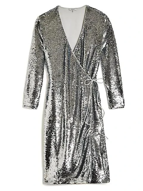 Sequin Wrap Dress 商品