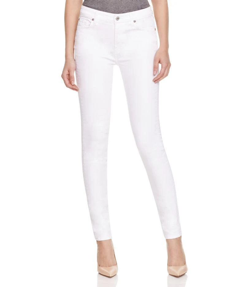 商品7 For All Mankind|Skinny Jeans in Clean White,价格¥621,第1张图片