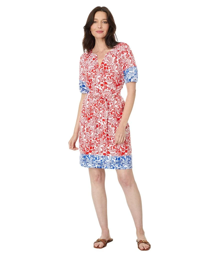 商品Tommy Hilfiger|Floral Puff Sleeve Belated Dress,价格¥592,第1张图片