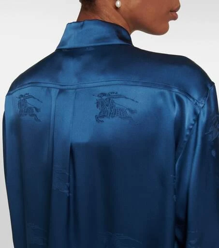 商品Burberry|Equestrian Knight真丝衬衫,价格¥17776,第5张图片详细描述