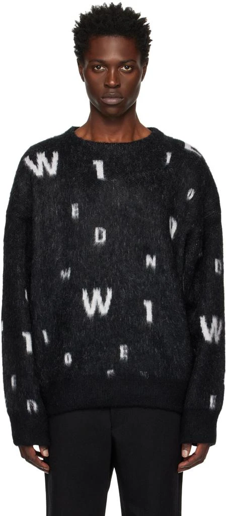 商品We11done|Black Lettering Sweater,价格¥2202,第1张图片