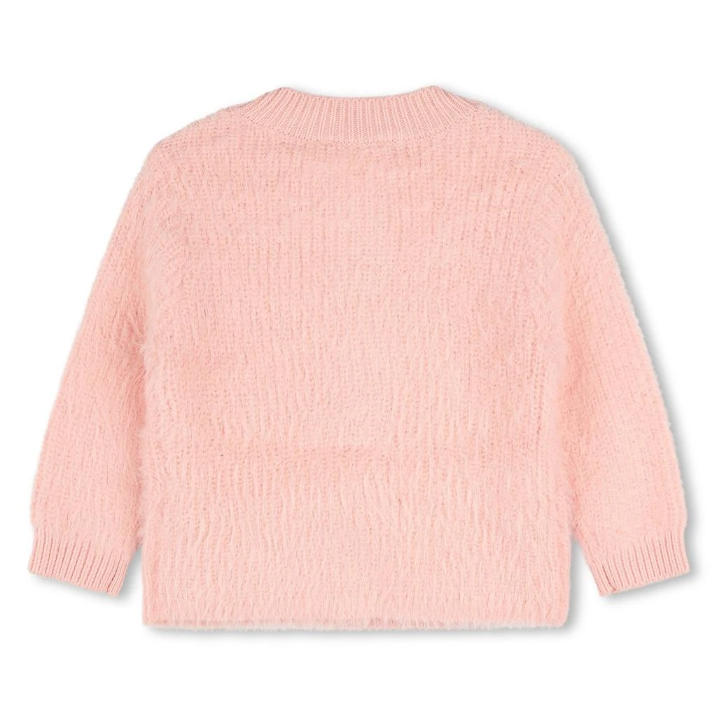 商品Carrément Beau|Pink Fuzzy Heart Cardigan,价格¥540,第1张图片