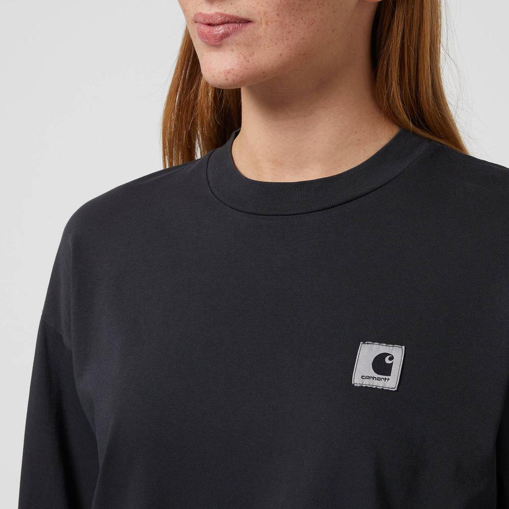 Carhartt WIP Women's Long Sleeve Nelson T-Shirt - Black商品第4张图片规格展示