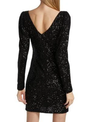 商品CAROLINE CONSTAS|Taylor Sequin Mini Dress,价格¥555,第2张图片详细描述