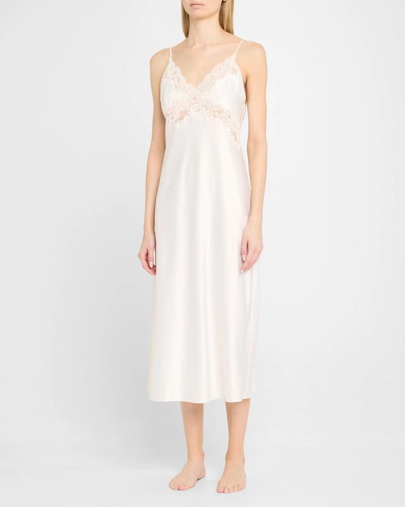 商品Natori|Peony Glamour Lace-Trim Nightgown,价格¥1663,第4张图片详细描述