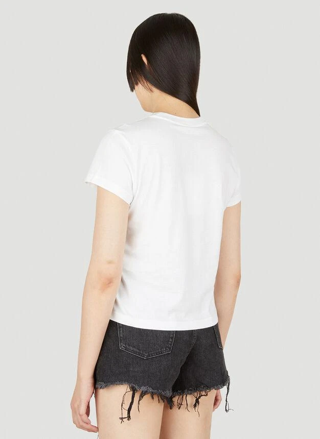 商品Alexander Wang|Puff Logo Shrunken Tee in White,价格¥392,第4张图片详细描述